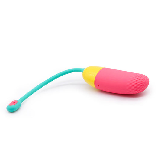 Remote control clitoral vibrator in a light shade, from various toy brands.
