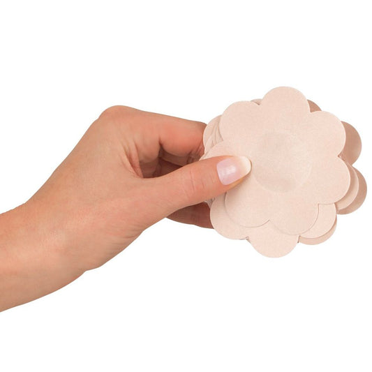 Six pairs of flesh-toned, discreet nipple covers from Cottelli Collection, a handy lingerie accessory.