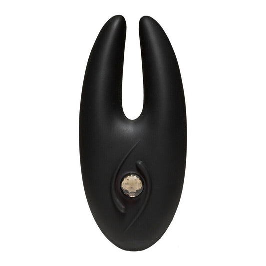 Rose gold clitoral vibrator from doc johnson, with a smooth, metallic finish for pleasure.