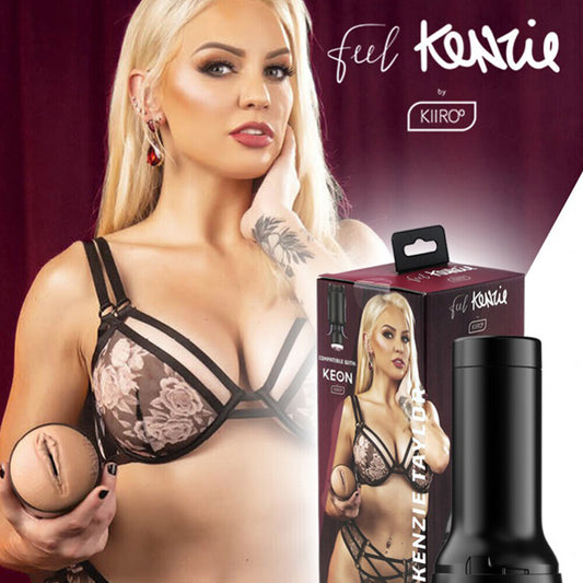 Kiiroo Kenzie Taylor Feelstar stroker masturbator; textured interior for a realistic experience.