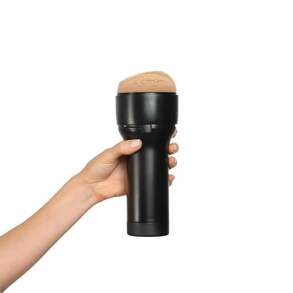 Kiiroo reya sunshine feelstar stroker masturbator with a textured interior for ultimate pleasure.