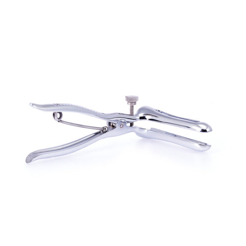 rimba steel anal speculum medical instrument, silvery finish, used for examination purposes