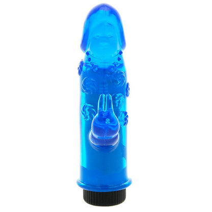 Seven Creations mini rabbit vibe, a small vibrator with a smooth, colourful finish.