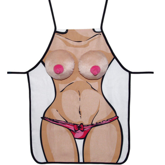 Novelty boobs apron from you2toys, a funny kitchen accessory for adults with a cheeky sense of humour.