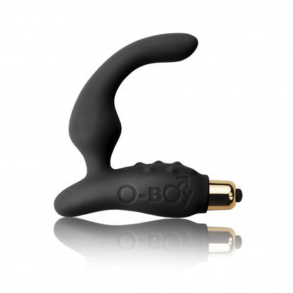 Rocks Off OBoy 7 prostate massager in black, crafted for internal pleasure and stimulation.