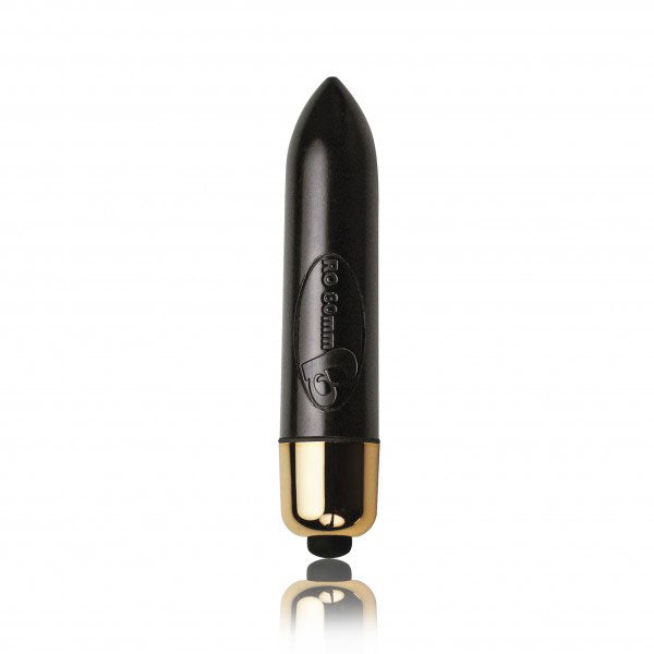 Black butt plug with petite, pearl-like beads for pleasurable sensations from Rocks Off.