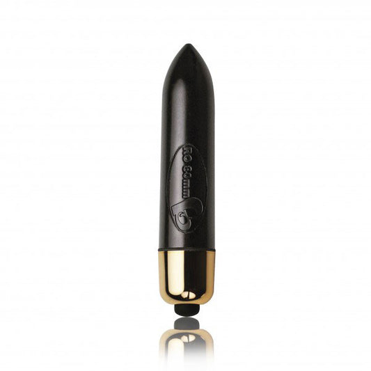 Black butt plug with petite, pearl-like beads for pleasurable sensations from Rocks Off.