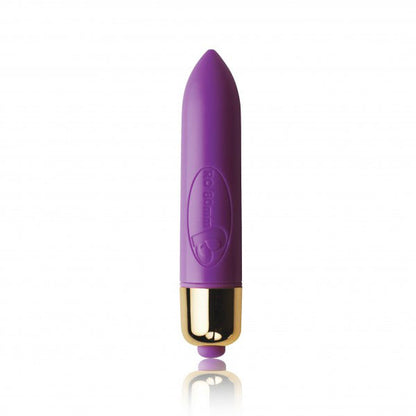 Purple petite butt plug with graduated pearl design from Rocks Off, smooth finish