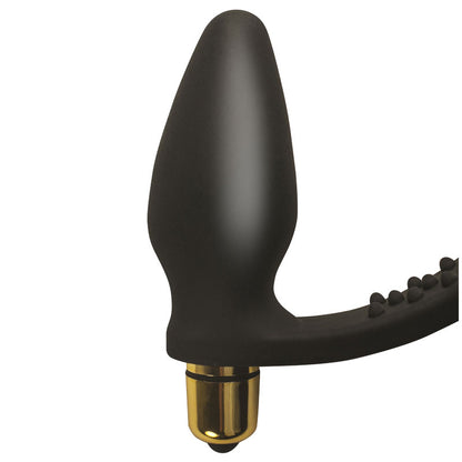 Black rocks off rozen cockring and anal plug with a smooth, sleek finish for pleasure.