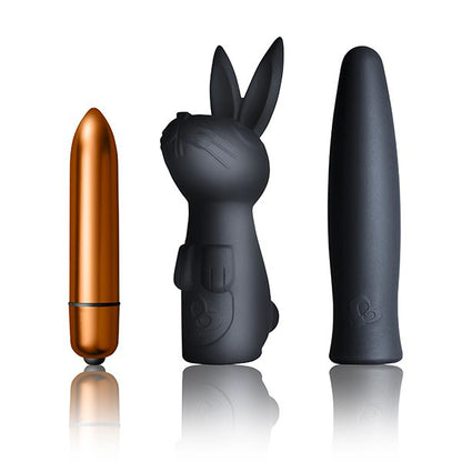 rocks off dark desires kit with black and silver silhouette design for pleasure