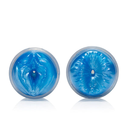Fleshlight quickshot alien lady and butt combo, realistic male pleasure toys, flesh-toned.