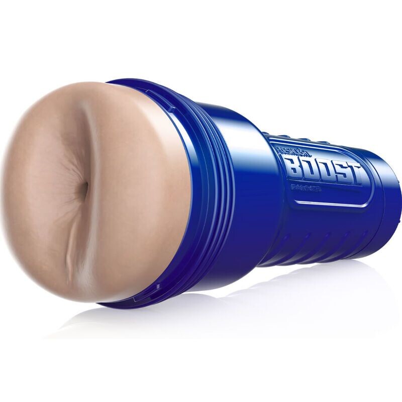 fleshlight boost blast female masturbator, textured pale pink sleeve for solo play