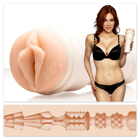 Maitland Ward Fleshlight Girls masturbator, realistic textured entry, soft flesh-toned silicone, for solo play.