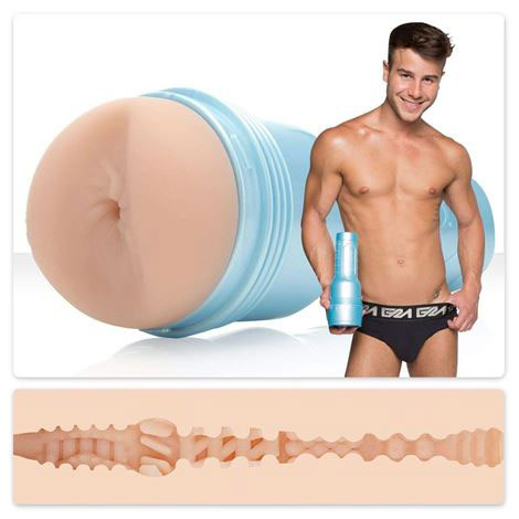 Fleshjack Boys Allen King masturbator, realistic flesh-toned texture, for a solo sensual experience.