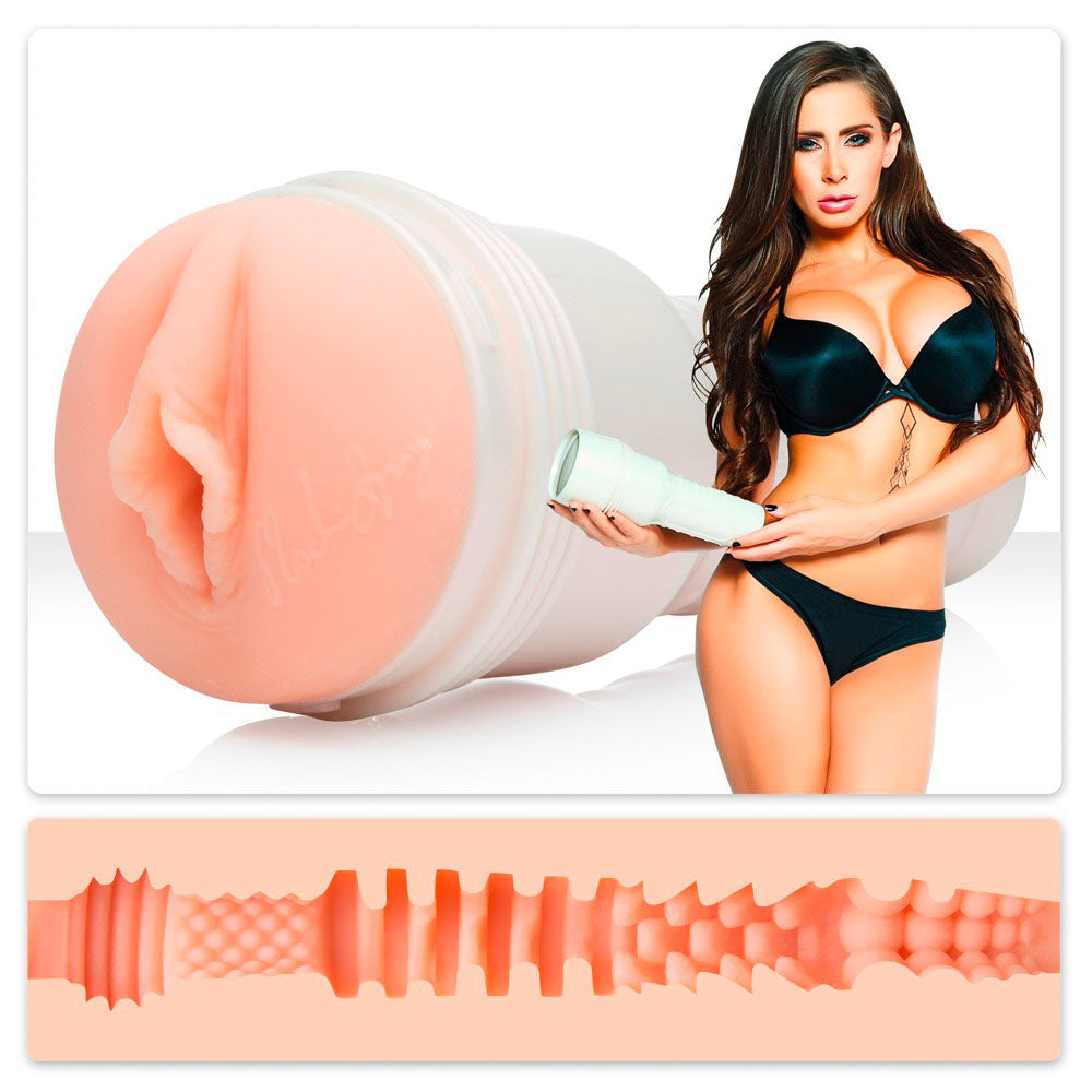 Madison Ivy Fleshlight Girls masturbator for adult play, flesh-toned and ready for use.
