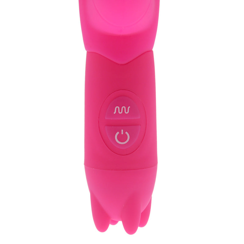 Pink bunny vibrator from linx kinx minx, a pleasure toy for thrilling solo adventures.