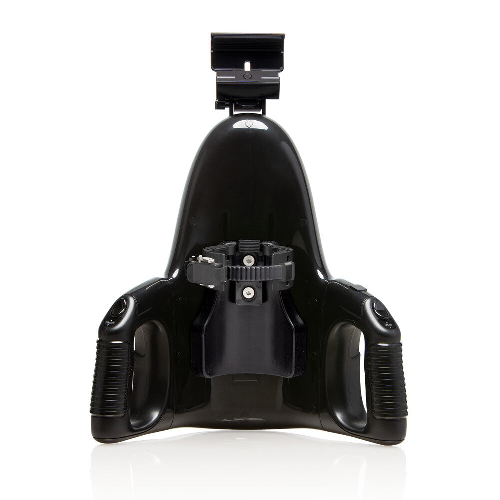 fleshlight universal launch stroking simulator accessory, showing the device and its attachments