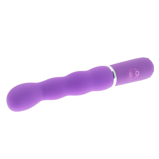 Purple g-spot vibrator with a smooth finish, designed to target pleasure points.