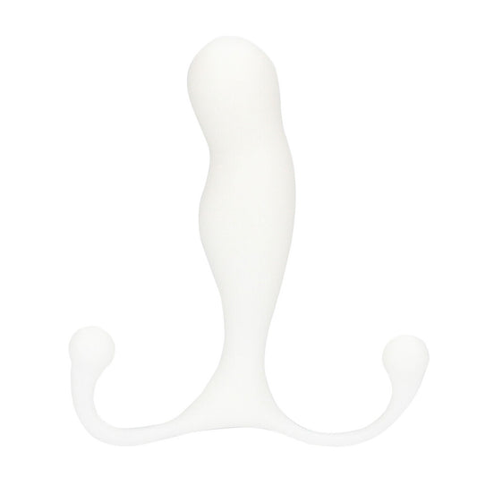 Aneros maximus trident prostate massager, black silicone, ergonomic design for internal stimulation.
