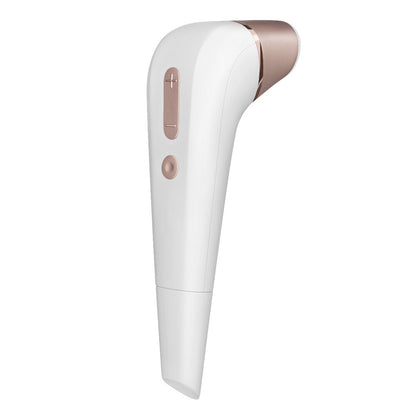 Satisfyer pro clitoral vibrator in dusky pink, with soft curves for sensual pleasure.