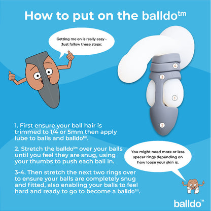 Steel grey balldo, a textured penis sleeve for enhanced pleasure, from various toy brands.