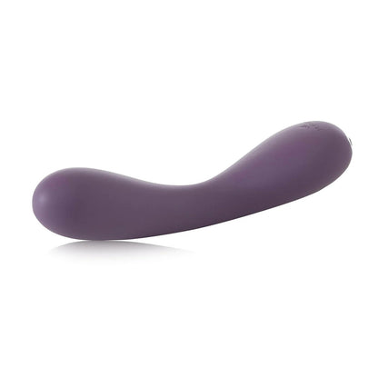 Purple, ergonomic G-spot vibrator with a smooth finish, designed for internal pleasure and stimulation.