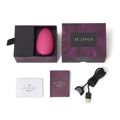 Fuchsia Je Joue Mimi, a soft-touch vibrator designed for clitoral stimulation, with a smooth finish.