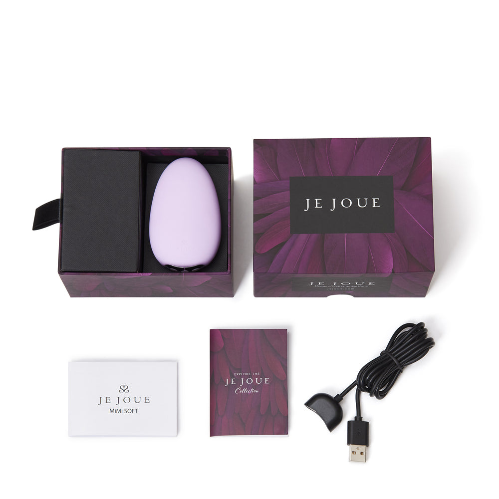 Lilac coloured je joue mimi clitoral vibrator, soft silicone finish for pleasure and stimulation.