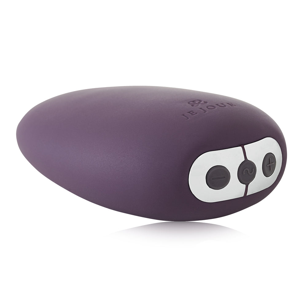 The Je Joue Mimi clitoral vibrator in soft purple silicone, designed for pleasure.