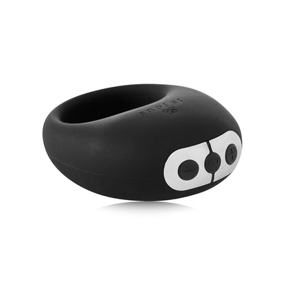 Black je joue mio rechargeable cockring vibrator love ring for enhanced pleasure.