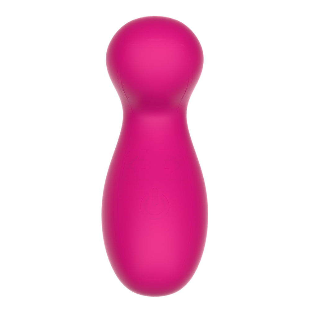 Kiiroo Cliona clitoral massager, a sleek vibrator in a pale pink, soft-touch silicone.