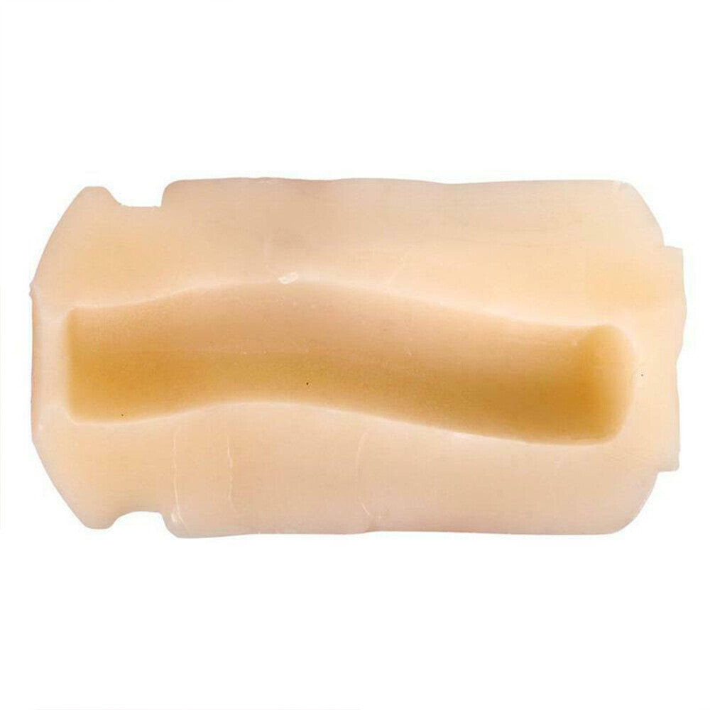 Close-up of the r1 rends series a10 narrow cyclone vibrating masturbator insert, showing its texture.