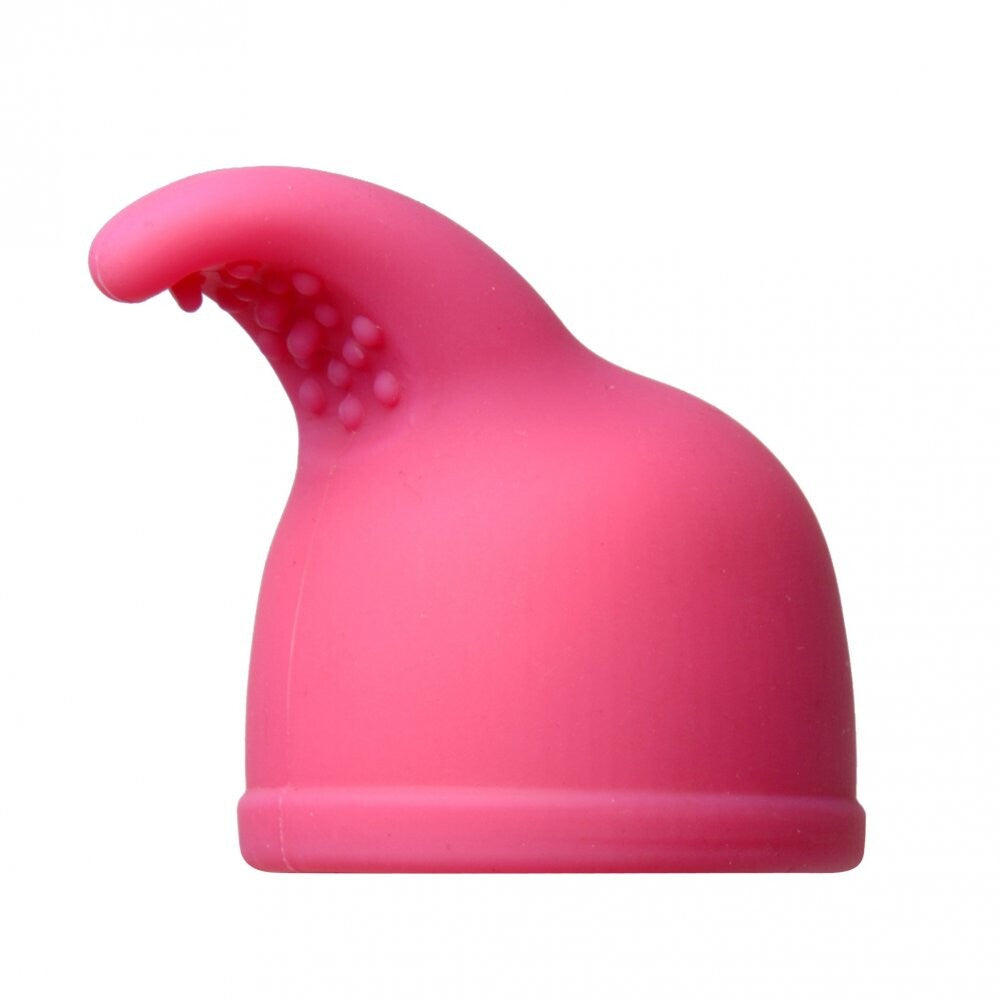 Silicone nuzzle tip attachment for wand massager, a smooth and flexible accessory for pleasure.