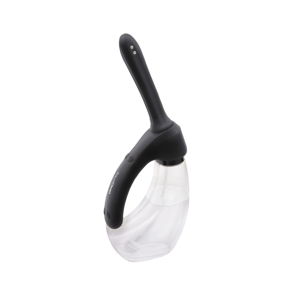 A white, rechargeable auto douche from Various Toy Brands for personal hygiene.