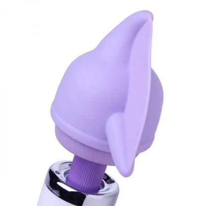 Wand Essentials flutter tip silicone attachment, a soft, pale pink sex toy accessory.