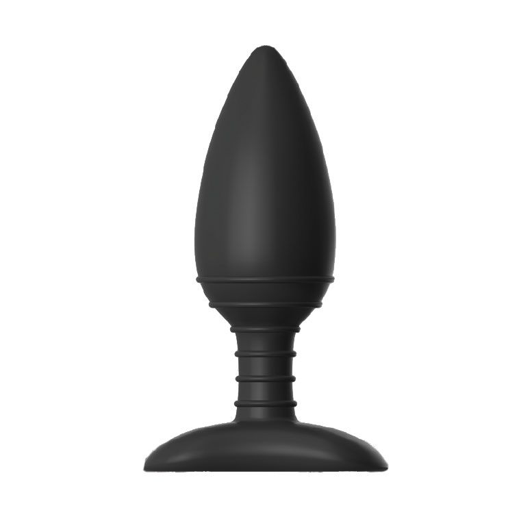 A small, rechargeable vibrating butt plug from Nexus. Ace design, black silicone with smooth finish.