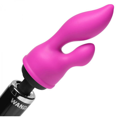 A clear, flexible wand massager attachment offering a unique sensation and enhanced experience.