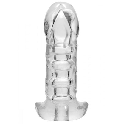 Master Series cock holster sleeve, flesh-toned and textured, a penis extender for enhanced pleasure.
