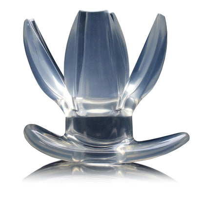 master series clawed expanding anal dilator, silver-tone metal with a smooth, polished finish