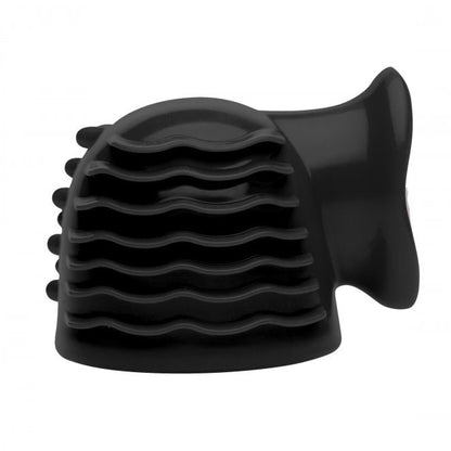 Purple silicone wand attachment, the ThunderGasm 3 in 1, for use with wand massagers