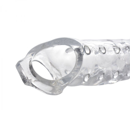 size matters clear penis extender sleeve, three inches, offering enhanced pleasure.