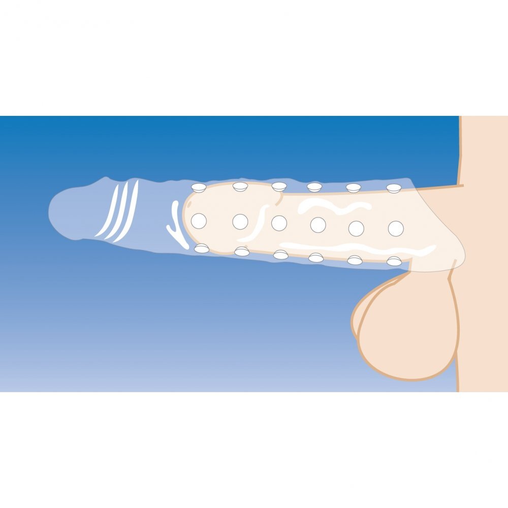 size matters 3 inch clear penis extender sleeve, a transparent and flexible enhancer