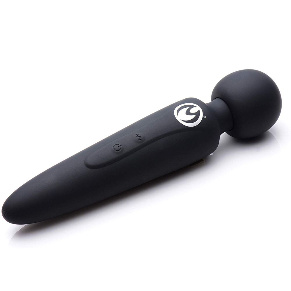 Master Series thunderstick: a premium, ultra-powerful silicone wand massager in dark grey.
