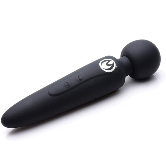 Master Series thunderstick: a premium, ultra-powerful silicone wand massager in dark grey.