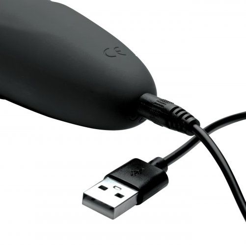 Master Series Thunderstick: a powerful, premium silicone wand massager in a sleek, black finish.