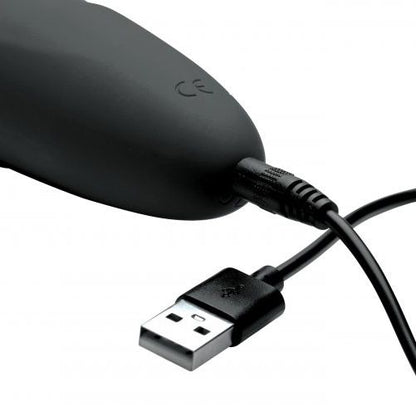 Master Series Thunderstick: a powerful, premium silicone wand massager in a sleek, black finish.