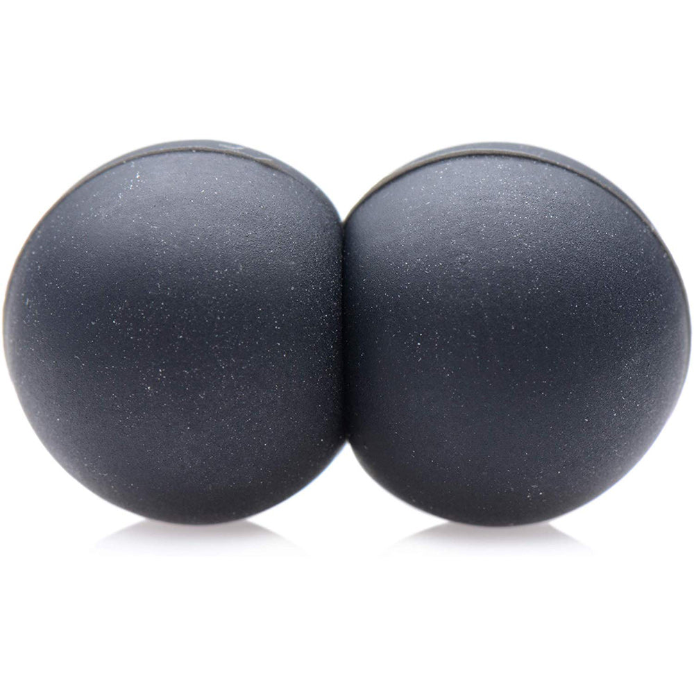 Magnetic silicone balls, part of a nipple clamp set in the master series range.