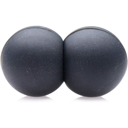 Magnetic silicone balls, part of a nipple clamp set in the master series range.