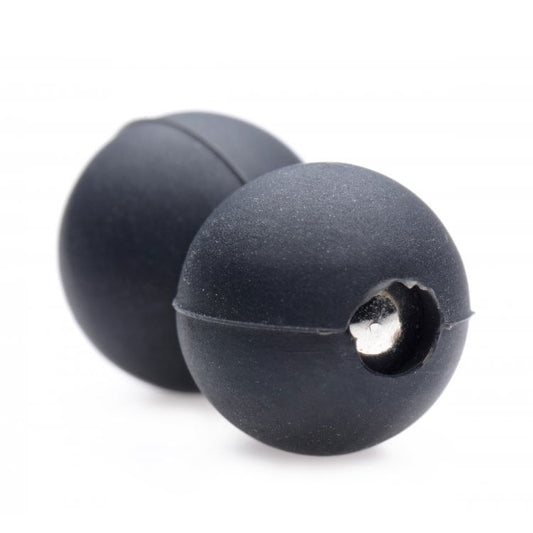 Master Series magnetic silicone balls, designed for nipple play and enhanced sensations.
