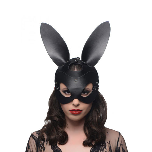 Close-up of a white Master Series bunny mask, part of the Bad Bunny collection.